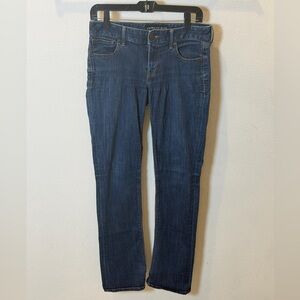 Express Jeans Barely Boot Low Rise – Size 6R – Dark Wash Denim